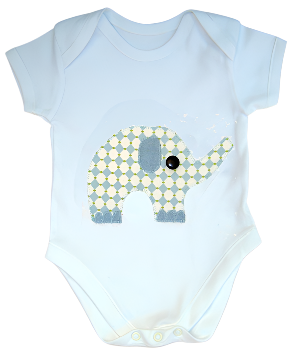 Elephant Baby Sleepsuit