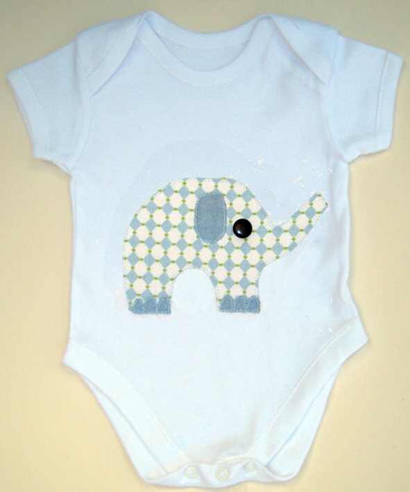 Elephant Baby Sleepsuit