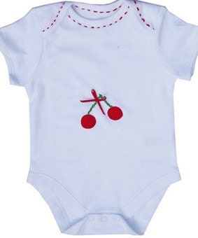 Baby Cherry Bodysuit and Baby Shoes Gift Set