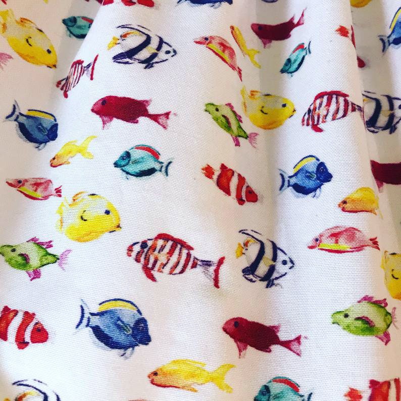 Girl's Personalised Fish Skirt and T-Shirt Outfit