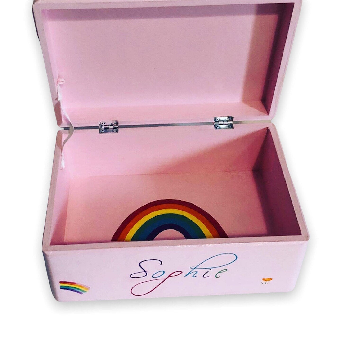 Personalised Unicorn and Rainbow Keepsake Box, Memory Box