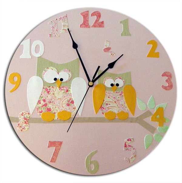 Personalised Owl Clock and Door Sign Gift Set