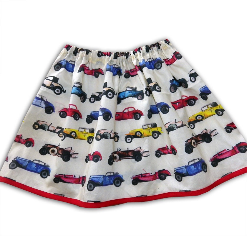 Girl's Car Skirt and T-Shirt