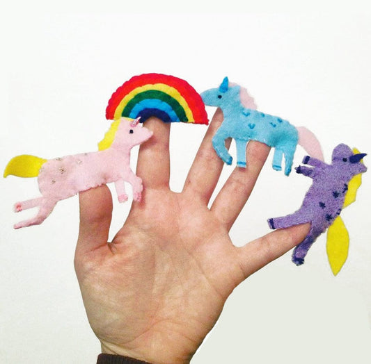 Unicorn Finger Puppets, Girls Stocking Filler, Unicorn Gift, Unicorn Party Favours, Unicorn Lover, Gift for Girls