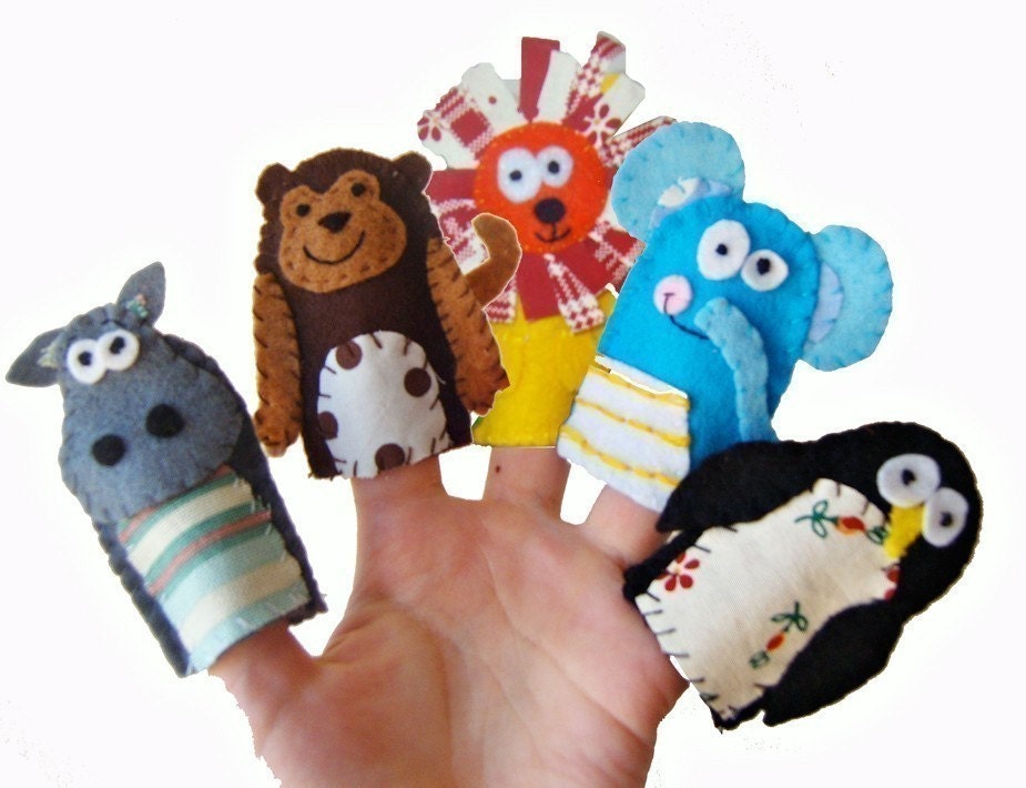 Zoo Animal Finger Puppets