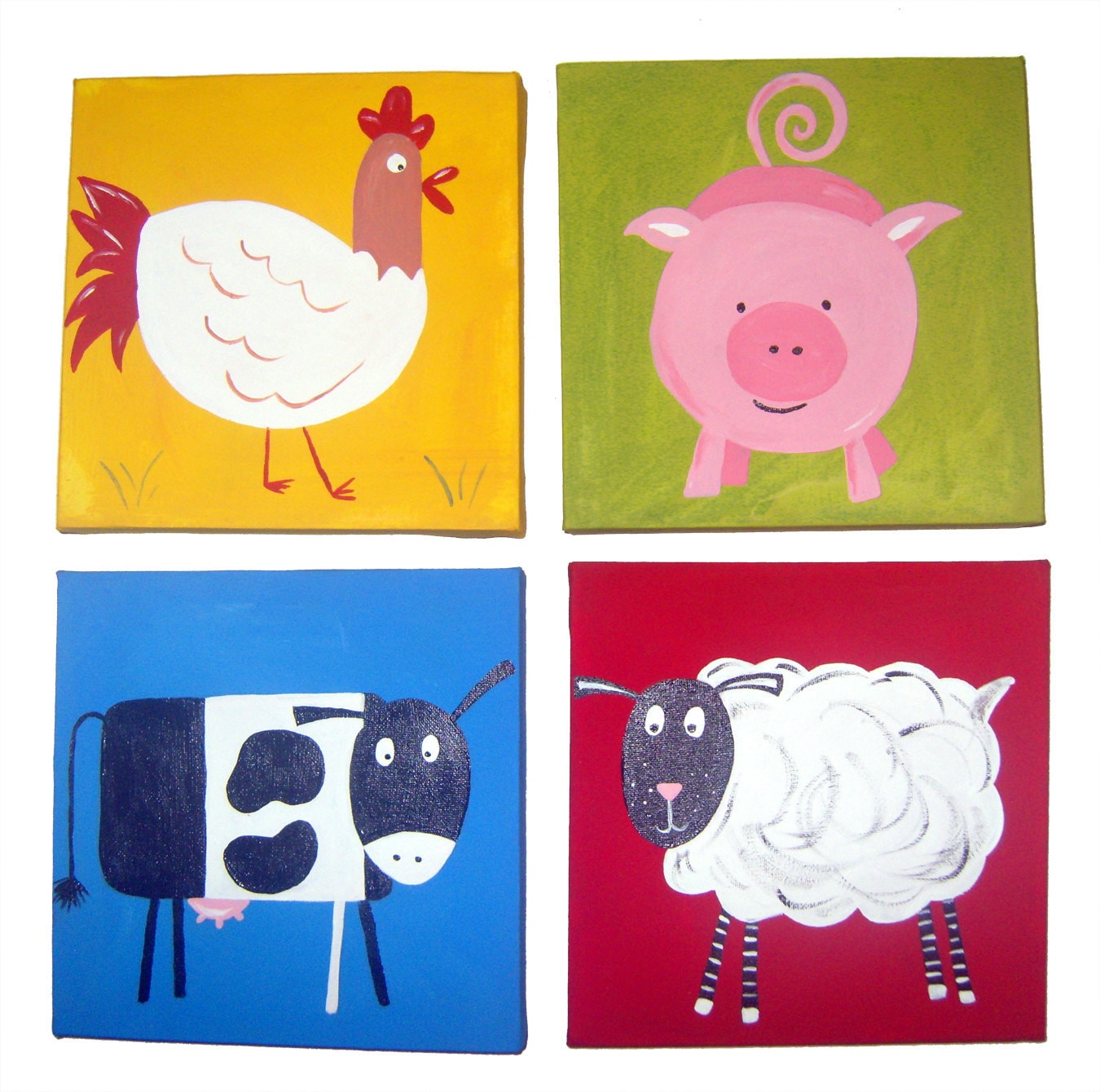 Farm Wall Art x 4