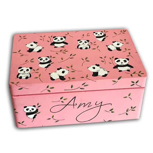 Personalised Panda Keepsake Box, Memory Box