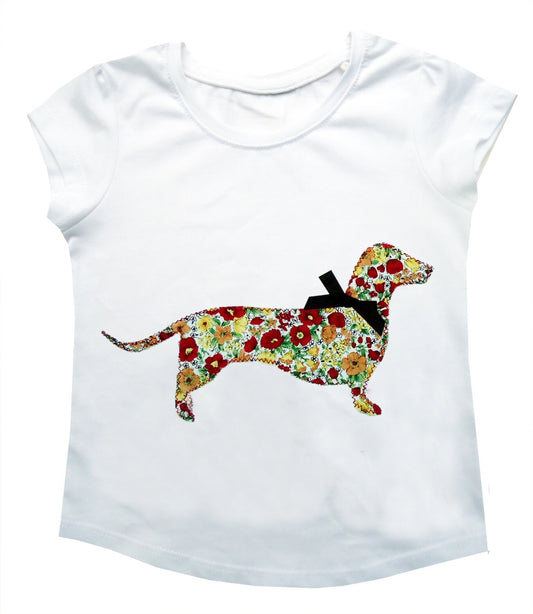 Girls Sausage Dog T-shirt