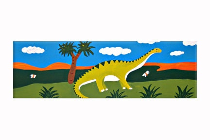 Diplodocus Dinosaur Wall Art