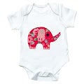 Elephant Baby Bodysuit, Baby Girl Clothing, Gift for Baby, Elephant Baby Shirt, Baby Girl Gift