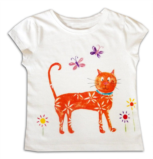 Girls Cat T-Shirt