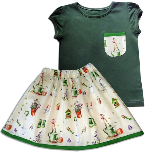 Girls Skirt and T-Shirt