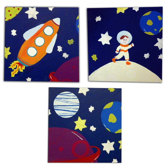 Space Wall Art x 3